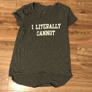 i literally cannot shirt